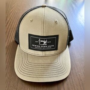 Sewing Down South Greenish-Tan & Black Trucker Hat